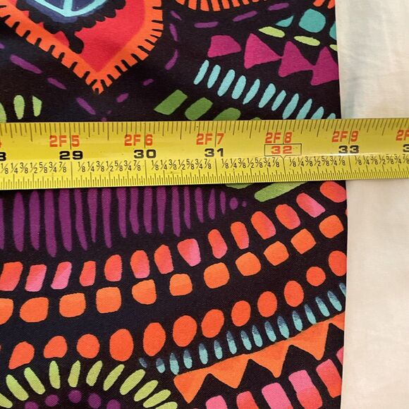 AGB Colorful Floral Geometric Shift Dress Womens Size 4P Groovy - Picture 10 of 12